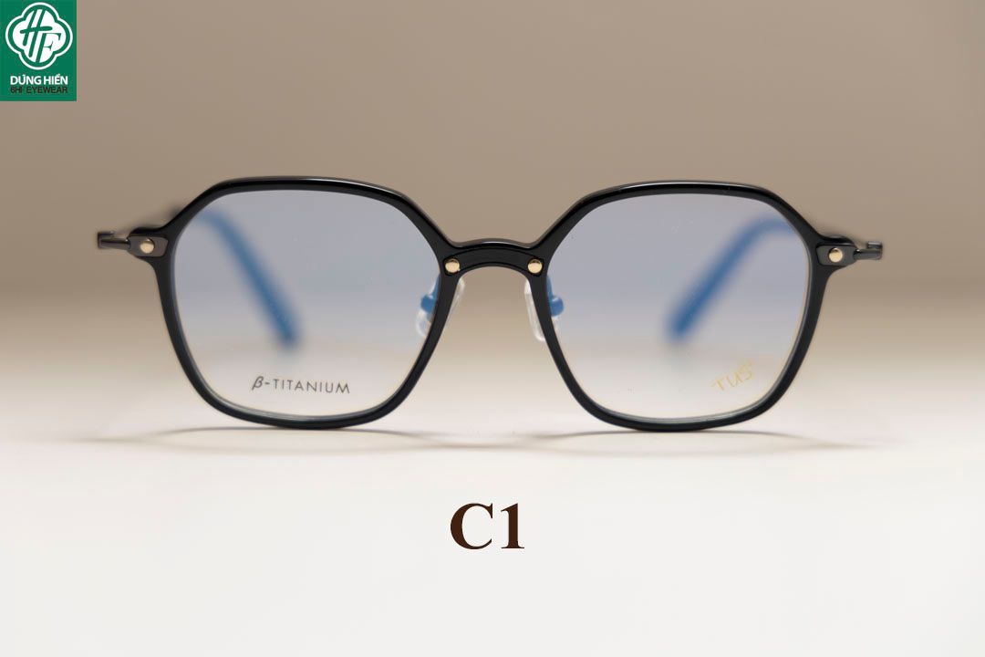  HP 2021302 # Gọng TUS'   β- Titanium + Acetate : Độ Lạ - Unique Mini 