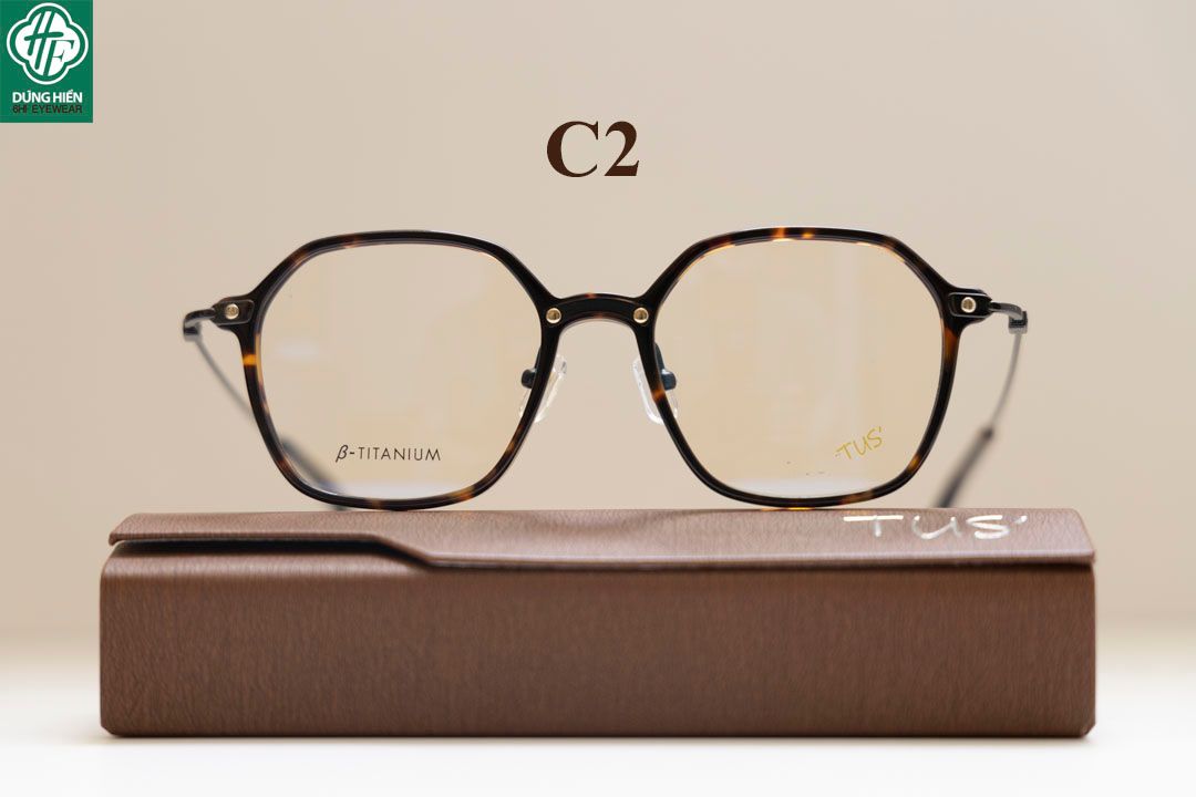  HP 2021302 # Gọng TUS'   β- Titanium + Acetate : Độ Lạ - Unique Mini 