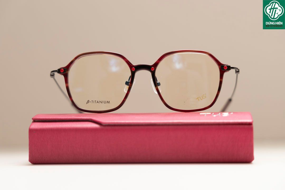  HP 2021302 # Gọng TUS'   β- Titanium + Acetate : Độ Lạ - Unique Mini 