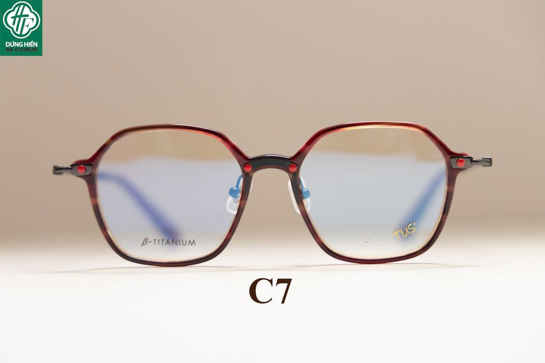  HP 2021302 # Gọng TUS'   β- Titanium + Acetate : Độ Lạ - Unique Mini 