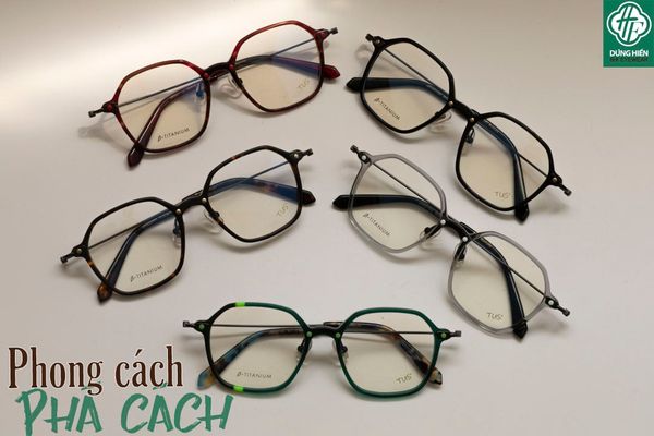  HP 2021302 # Gọng TUS'   β- Titanium + Acetate : Độ Lạ - Unique Mini 