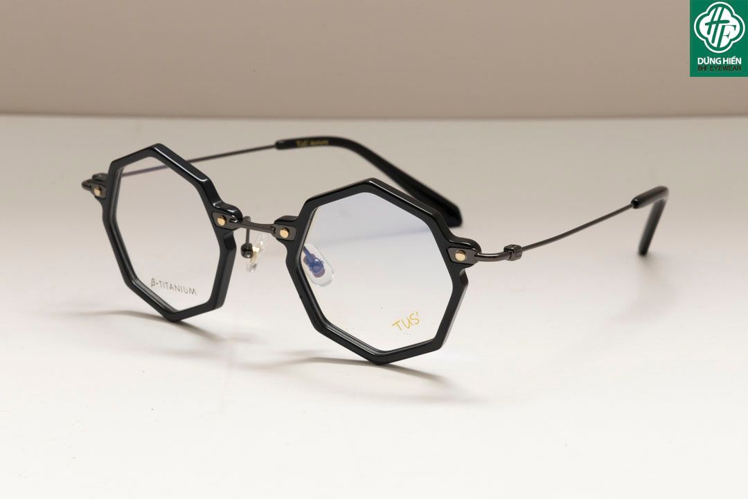  HP 2021308 # Gọng TUS'   β- Titanium + Acetate: Độ Lạ - Unique Mini 