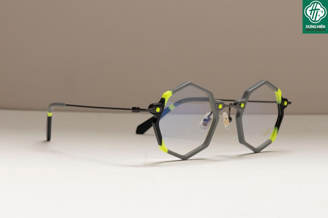  HP 2021308 # Gọng TUS'   β- Titanium + Acetate: Độ Lạ - Unique Mini 