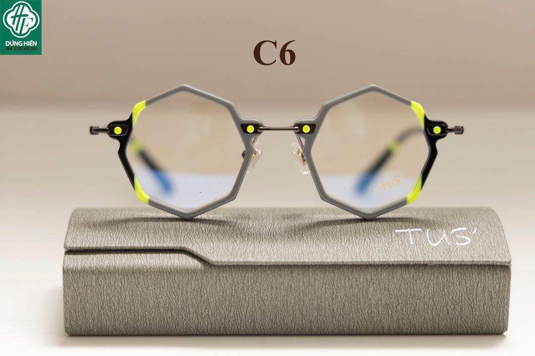  HP 2021308 # Gọng TUS'   β- Titanium + Acetate: Độ Lạ - Unique Mini 