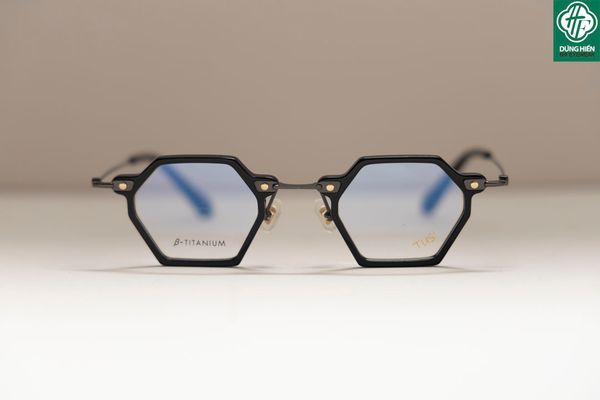  HP 2021309 # Gọng TUS'  Acetate+ β- Titanium:  Độ Lạ - Unique Mini 
