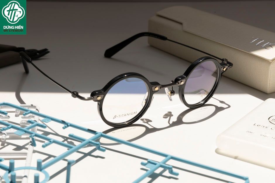  HP 501 # Gọng TUS'  Acetate+ β- Titanium:  Độ Lạ - Unique Mini 