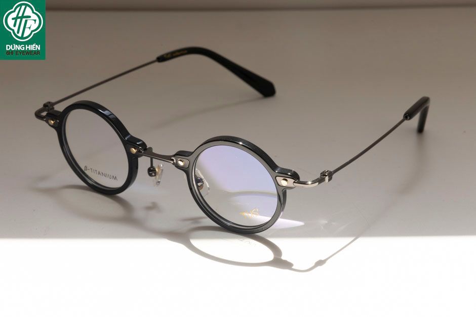  HP 501 # Gọng TUS'  Acetate+ β- Titanium:  Độ Lạ - Unique Mini 