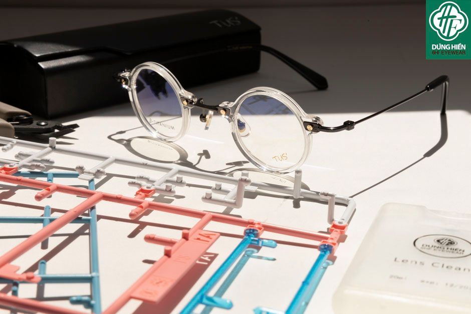  HP 501 # Gọng TUS'  Acetate+ β- Titanium:  Độ Lạ - Unique Mini 