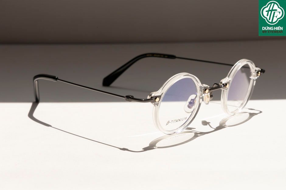  HP 501 # Gọng TUS'  Acetate+ β- Titanium:  Độ Lạ - Unique Mini 