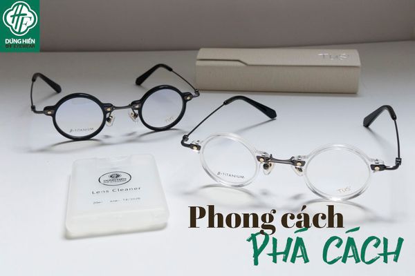  HP 501 # Gọng TUS'  Acetate+ β- Titanium:  Độ Lạ - Unique Mini 