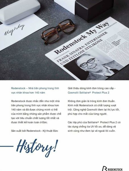  RODENSTOCK LAB - Đa tròng progressive/ multifocal lens PAL ULTIMATE  ( lớp phủ Solitaire coating) 