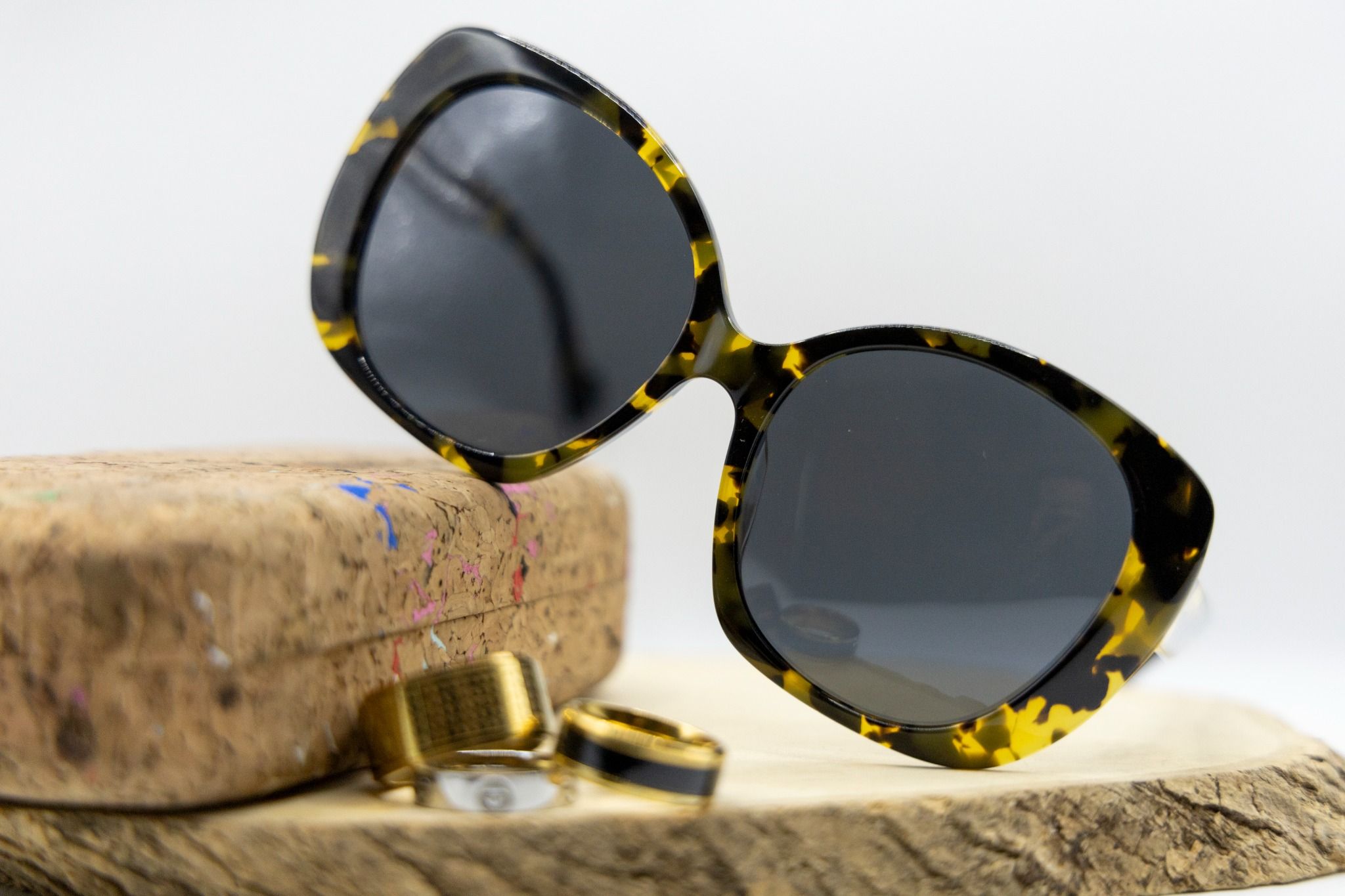  FG 1452 TUS Kính mát phân cực lớn Oversize Polarized Sunglasses -acetate frame 