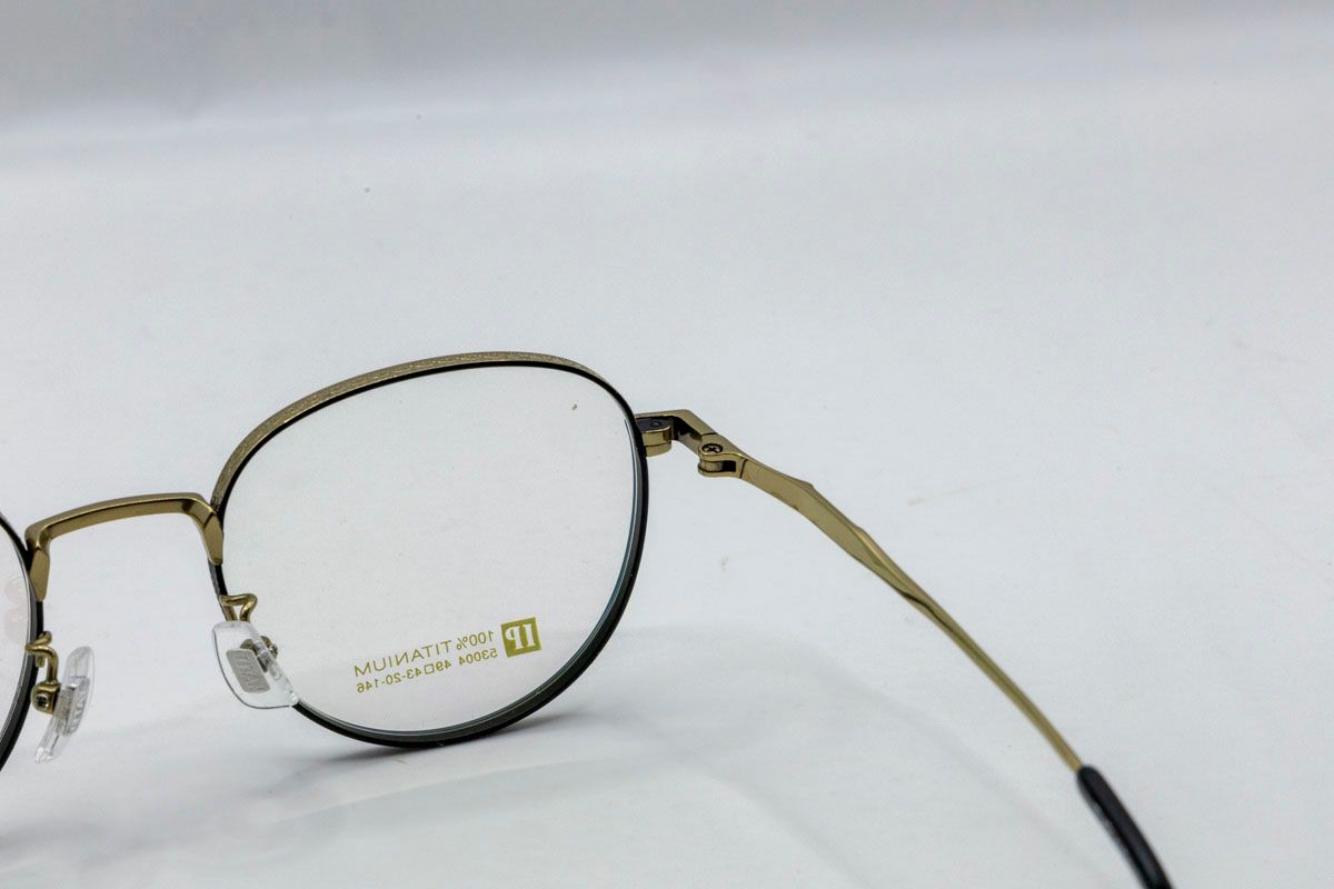 # 53004 Gọng xi titanium 100%   ( round) tròn ovan 
