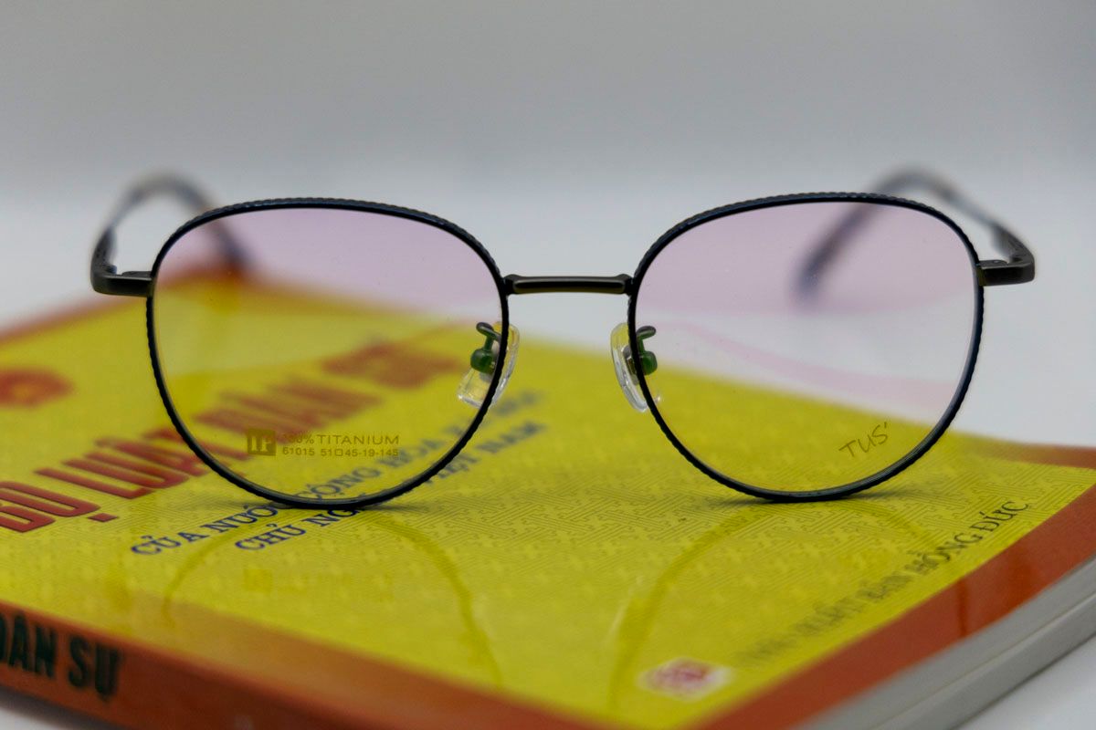  61015 Gọng xi 100% titanium ( round) tròn ovan 