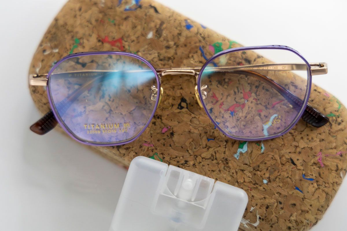  22009 Gọng xi 100% titanium lục giác hexagon 