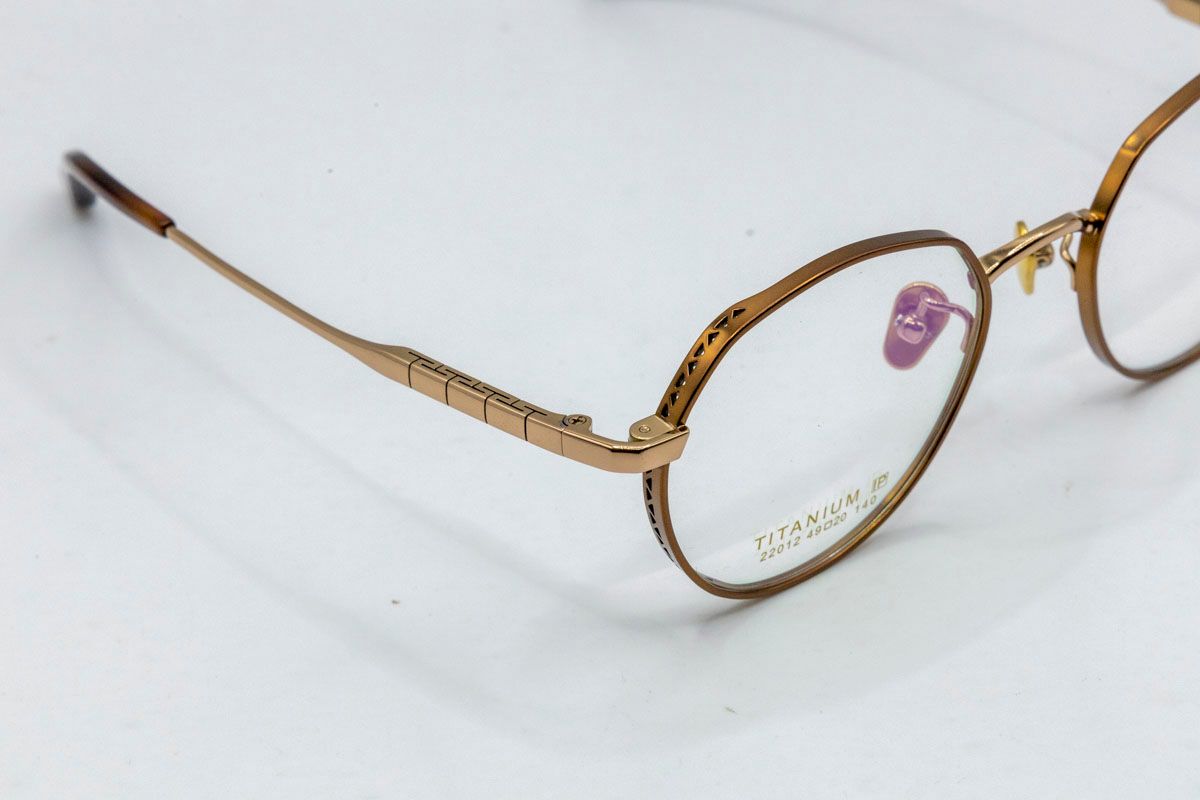  22012 Gọng xi 100% titanium dáng bán tròn (half round) 