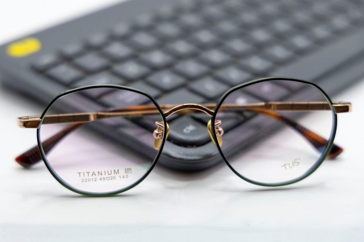  22012 Gọng xi 100% titanium dáng bán tròn (half round) 