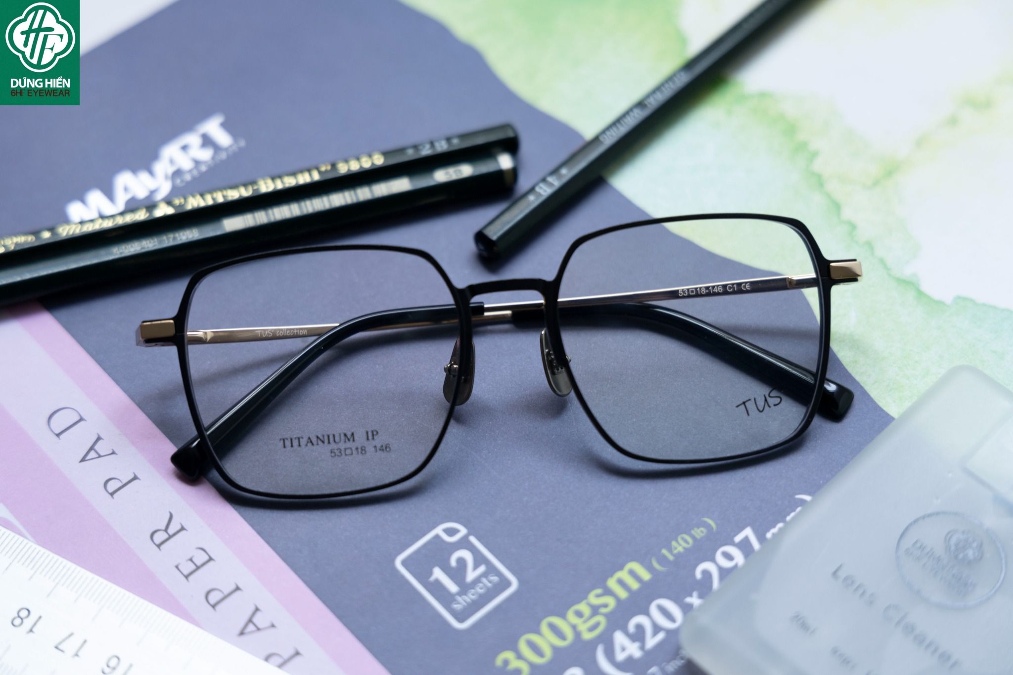  KBT 98860 #Gọng Nhôm Titanium Aluminum Eyeglasses 