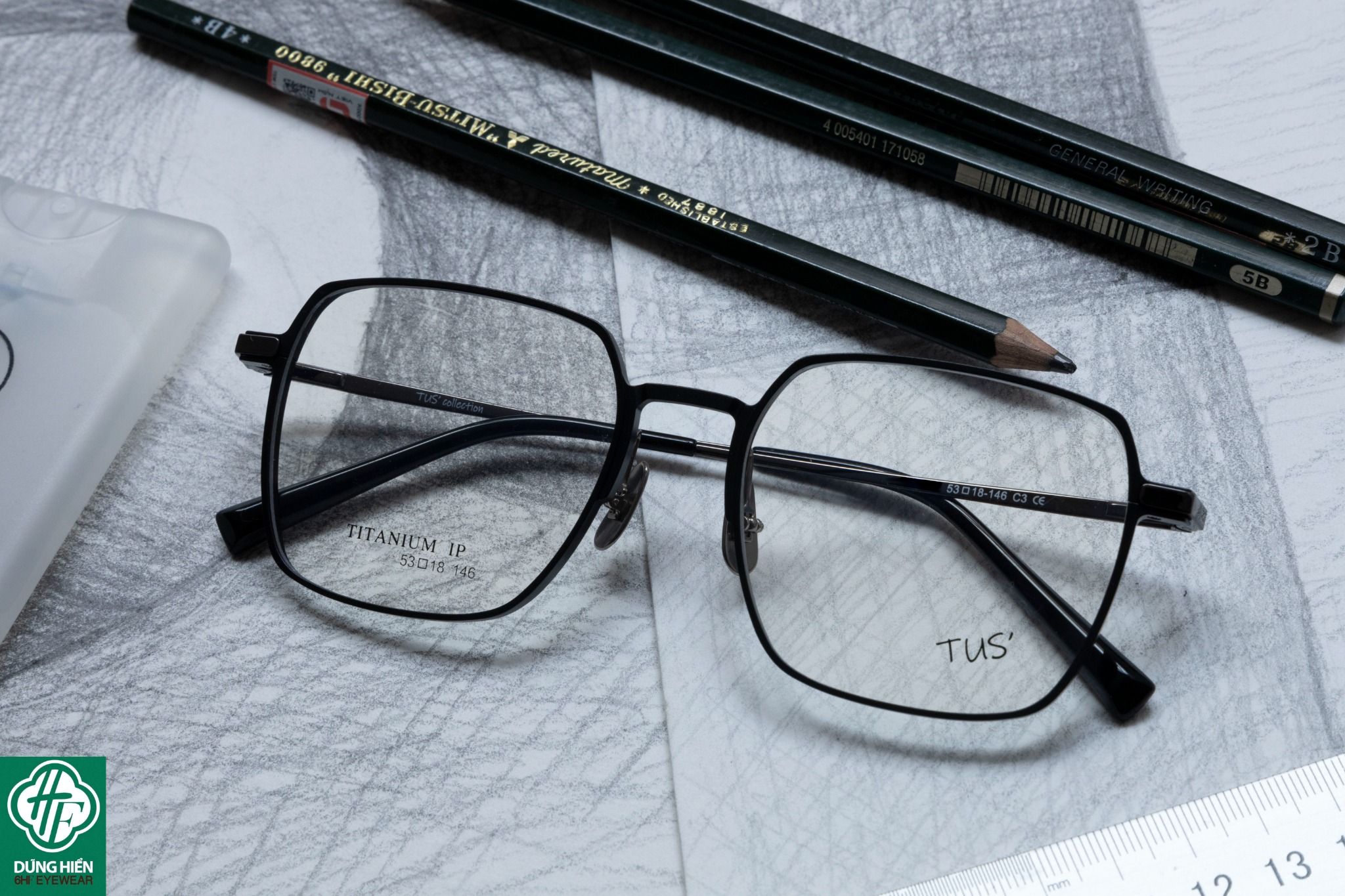  KBT 98860 #Gọng Nhôm Titanium Aluminum Eyeglasses 