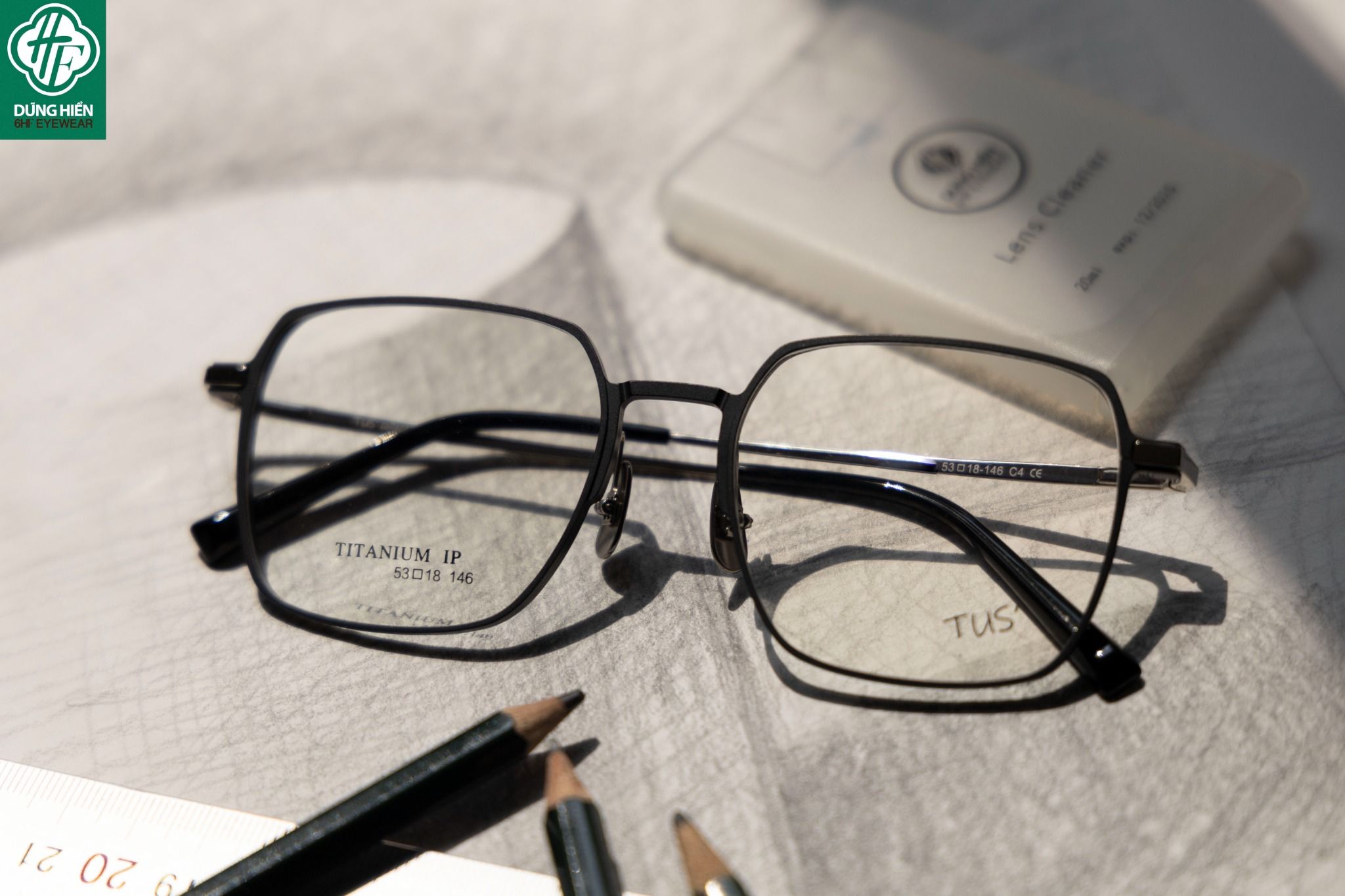  KBT 98860 #Gọng Nhôm Titanium Aluminum Eyeglasses 