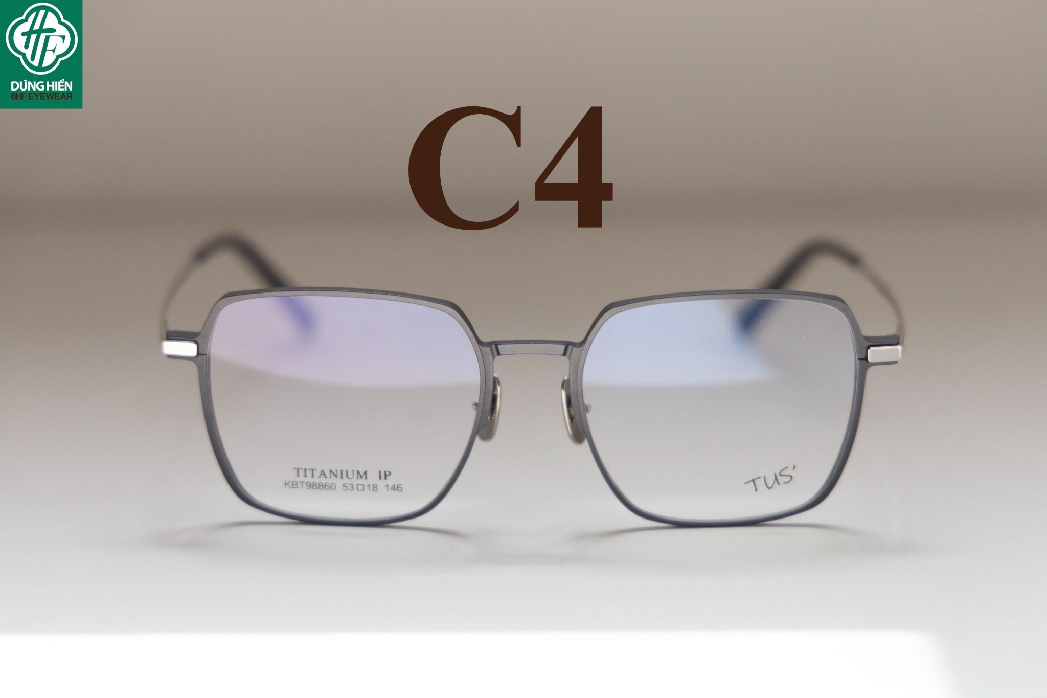  KBT 98860 #Gọng Nhôm Titanium Aluminum Eyeglasses 