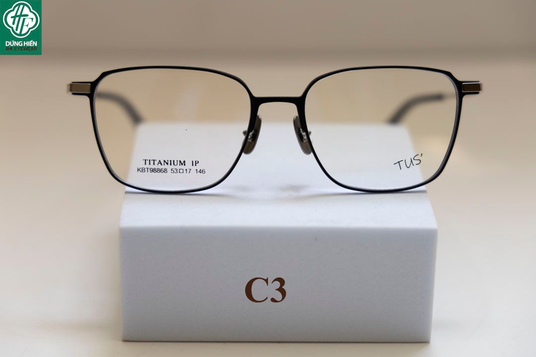  KBT 98868 #Gọng Nhôm Titanium Aluminum Eyeglasses 