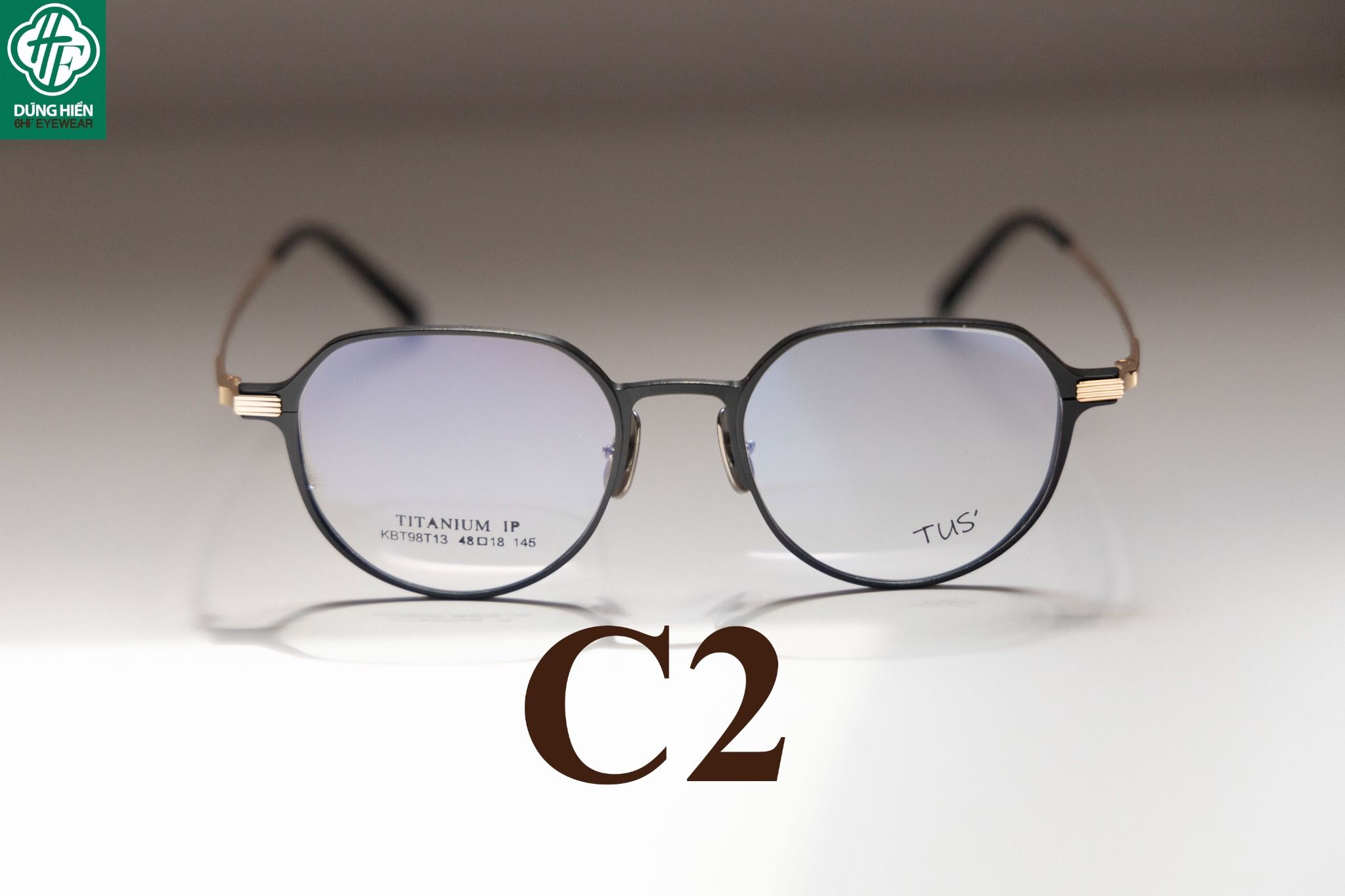  KBT 98T13 #Gọng Nhôm Titanium Aluminum Eyeglasses 