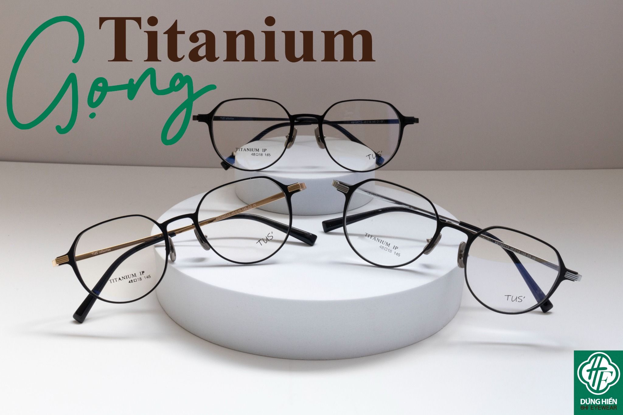  KBT 98T13 #Gọng Nhôm Titanium Aluminum Eyeglasses 