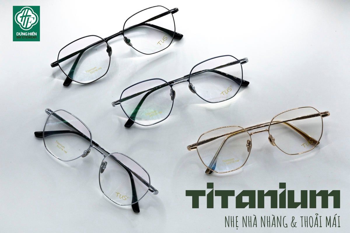  Gọng xi 70% titanium L 1280 lục giác hexagon 