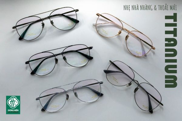  L 15091 # Gọng xi Titanium optical Eyewear Aviator 