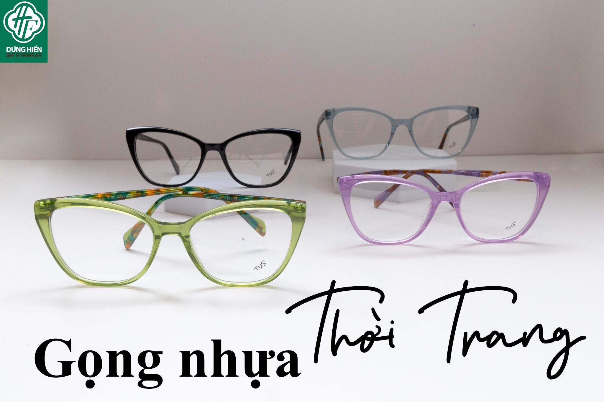  LM 81009 # Gọng nhựa mắt mèo Bio-Acetate cateye frame 