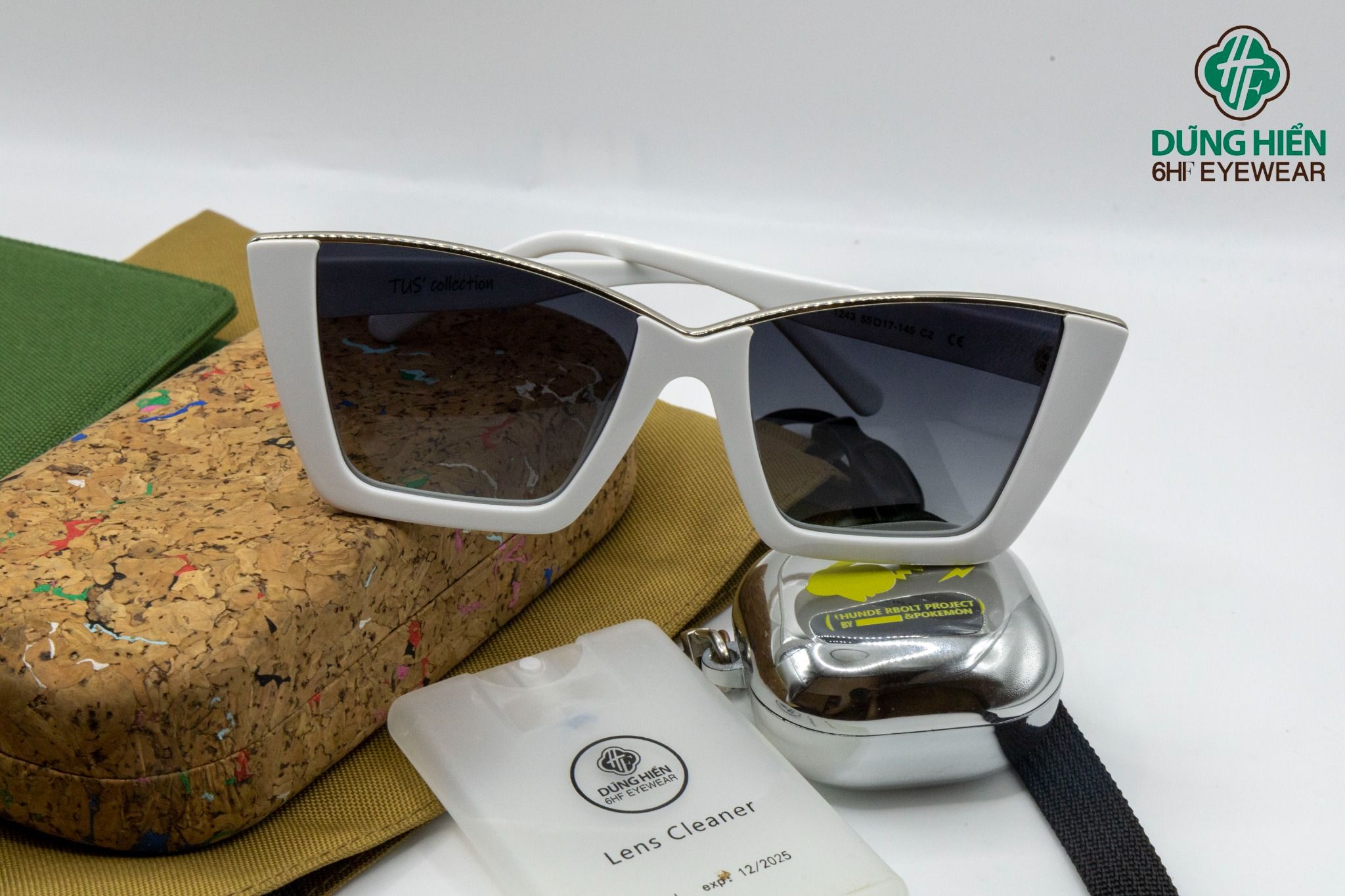  MB 1243 #TUS'  Mát phân cực -acetate  mắt mèo cateye Polarized Sunglasses 