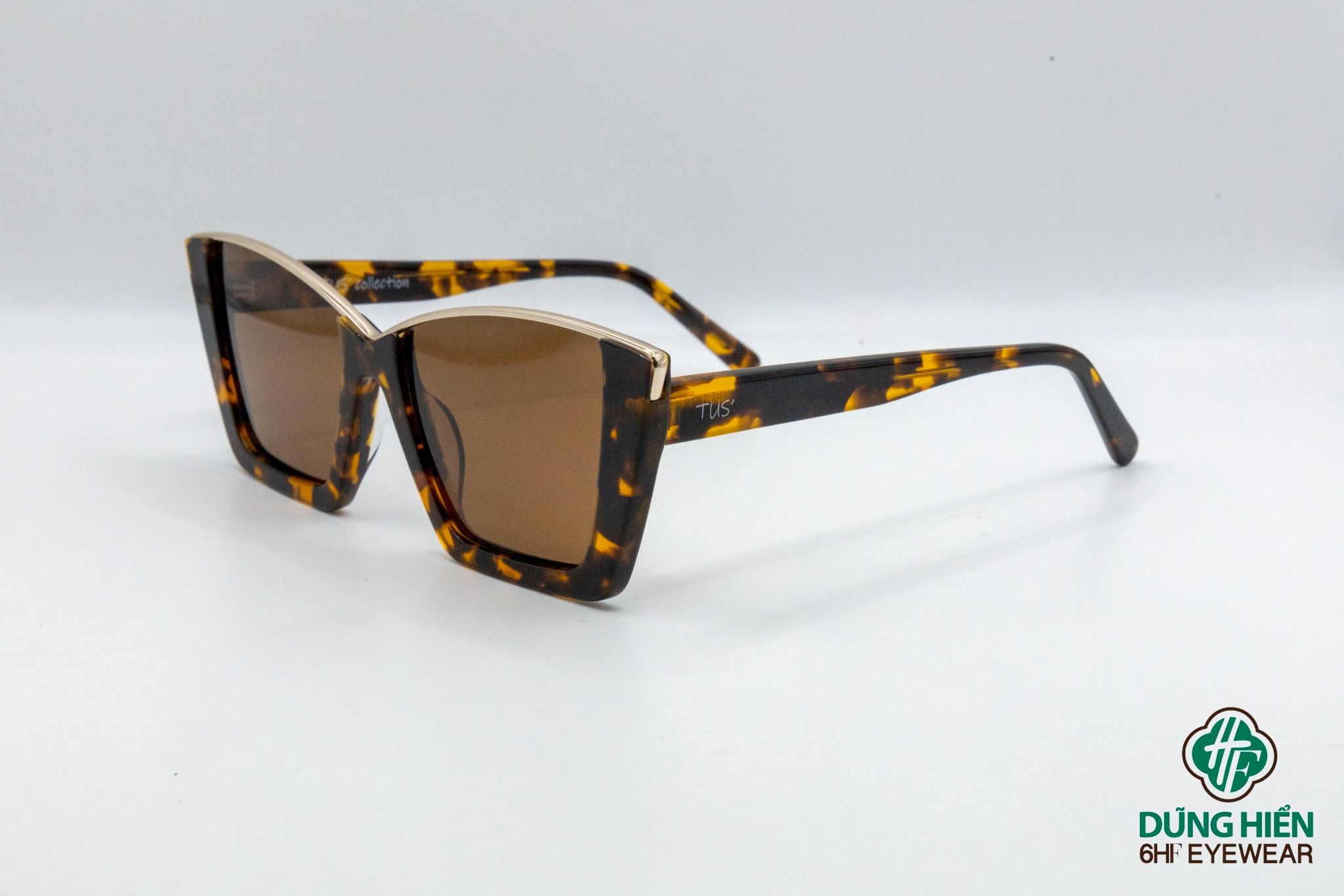  MB 1243 #TUS'  Mát phân cực -acetate  mắt mèo cateye Polarized Sunglasses 