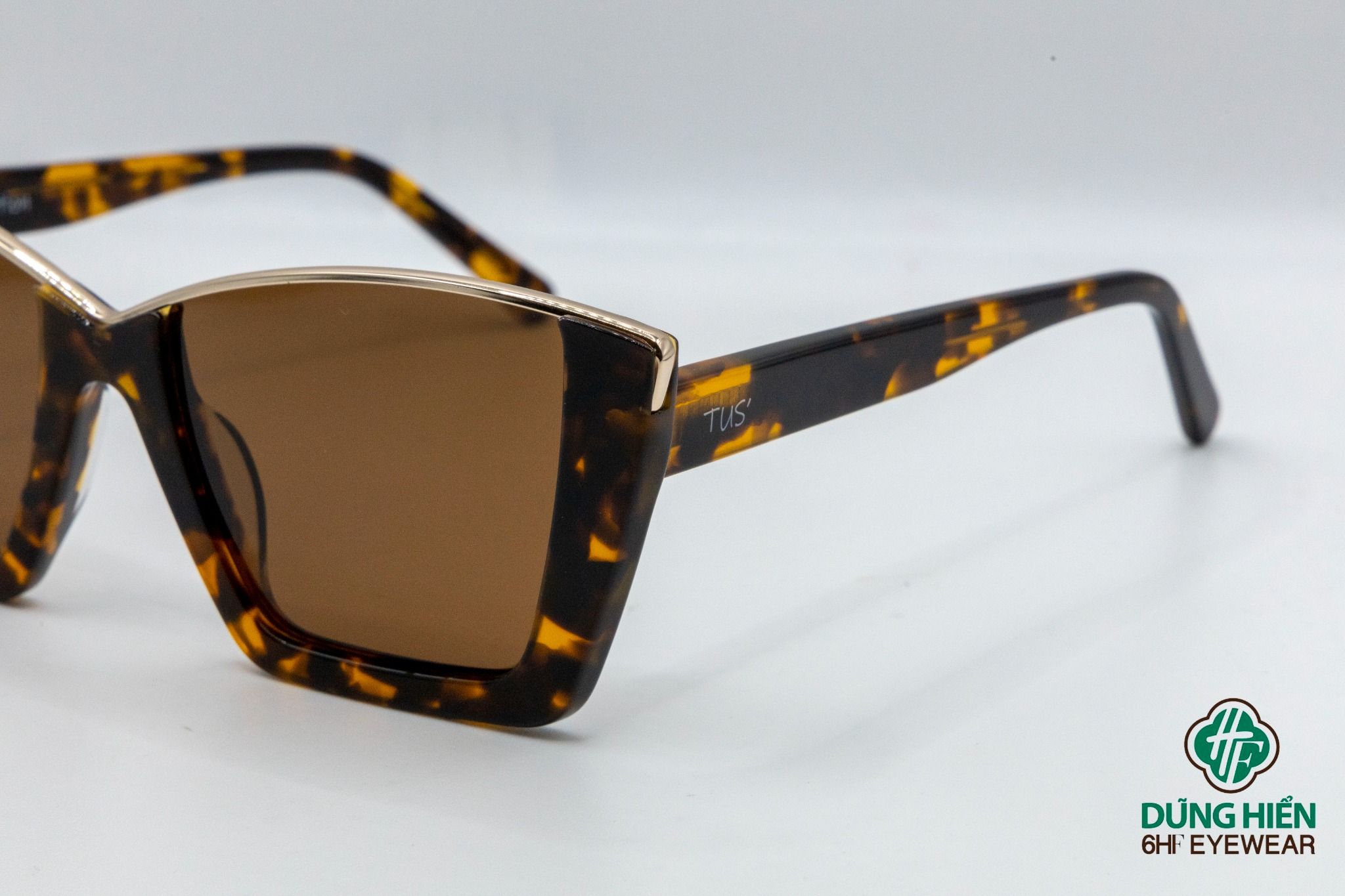  MB 1243 #TUS'  Mát phân cực -acetate  mắt mèo cateye Polarized Sunglasses 