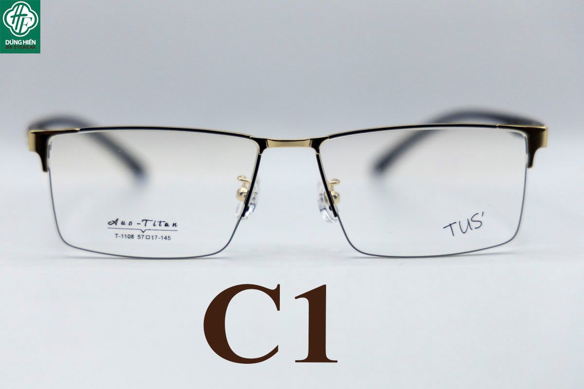  T 1108 Gọng kính hợp kim nhẹ -Aus- Titan 