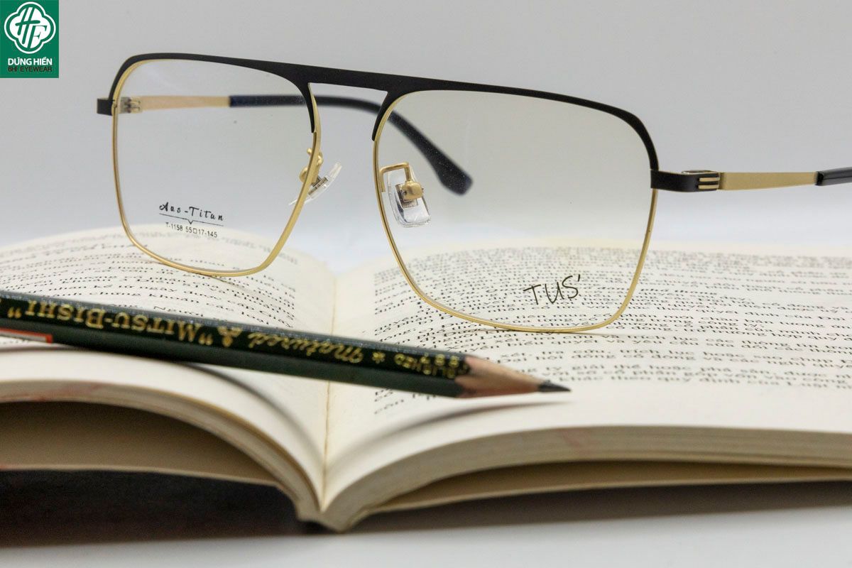  T 1158 Gọng kính hợp kim nhẹ -Aus-Titanium 