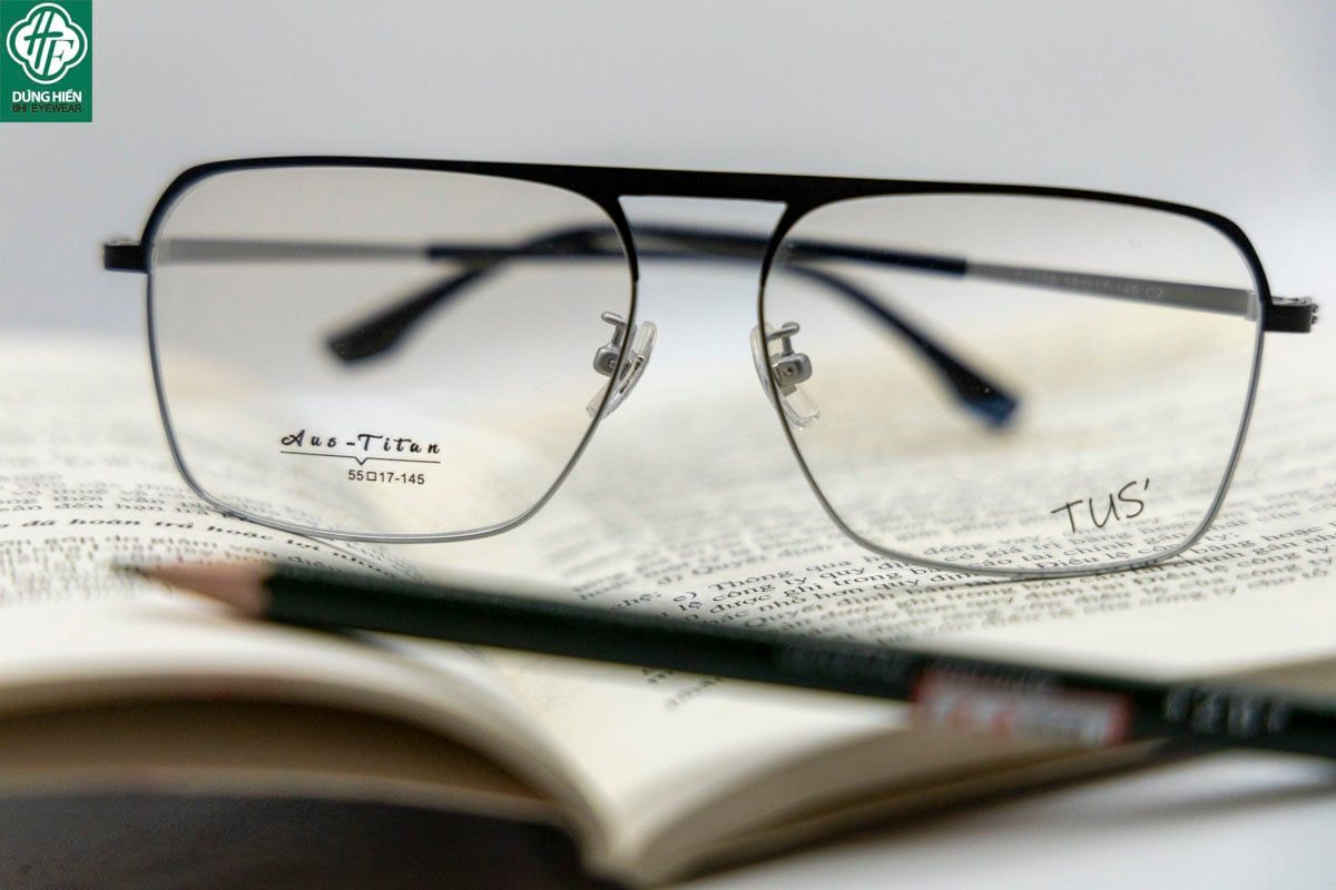  T 1158 Gọng kính hợp kim nhẹ -Aus-Titanium 