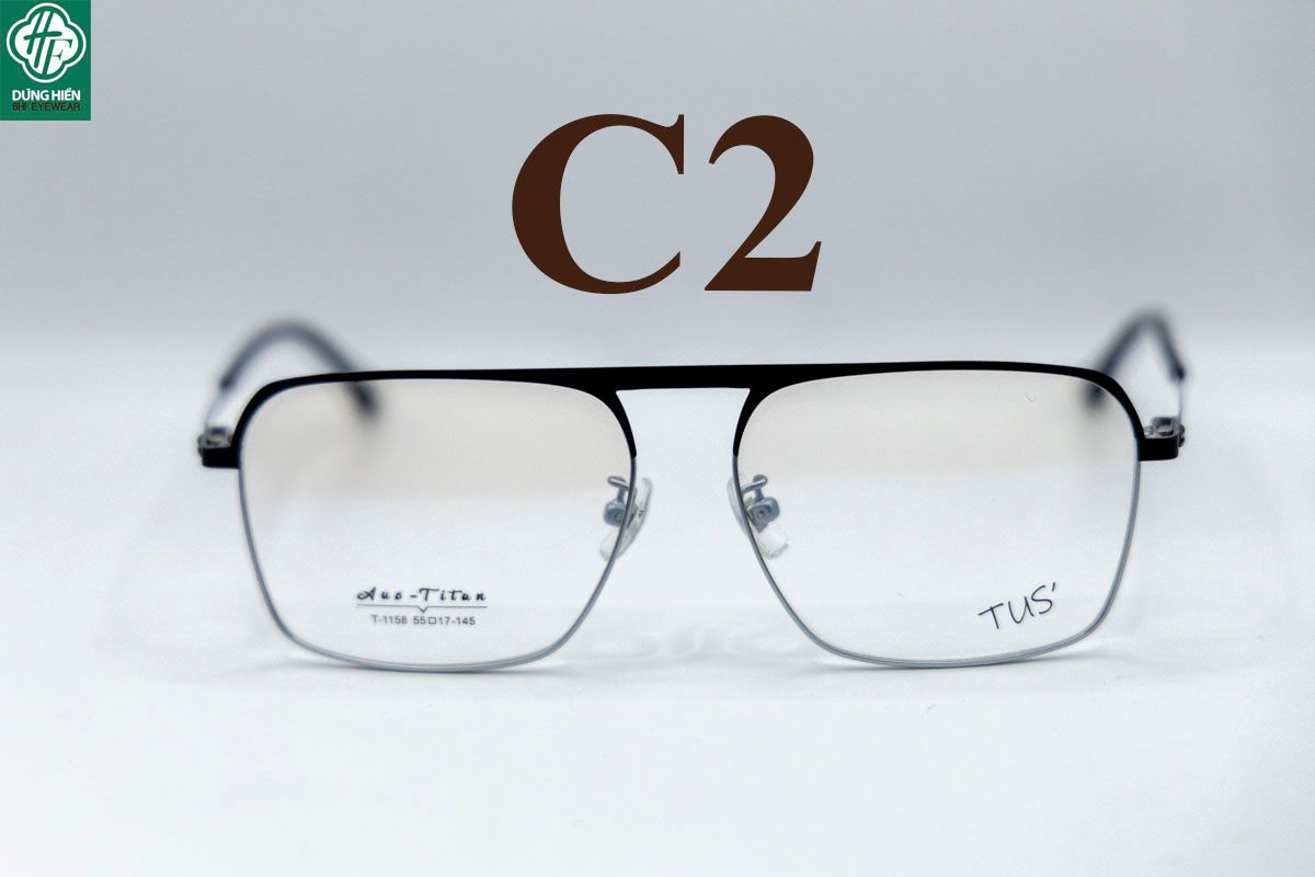  T 1158 Gọng kính hợp kim nhẹ -Aus-Titanium 
