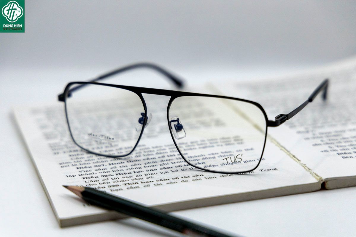  T 1158 Gọng kính hợp kim nhẹ -Aus-Titanium 