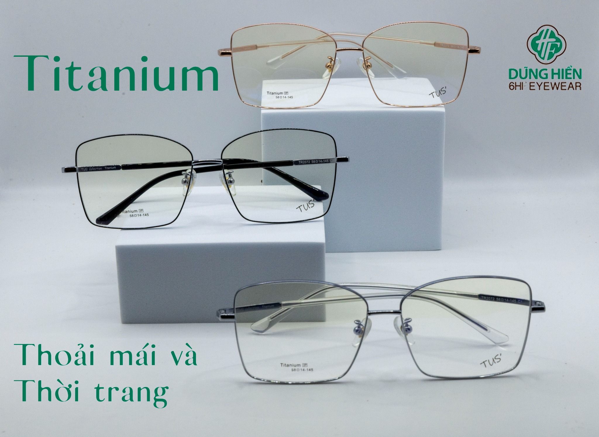  TR 2072 #Gọng xi 50% titanium 