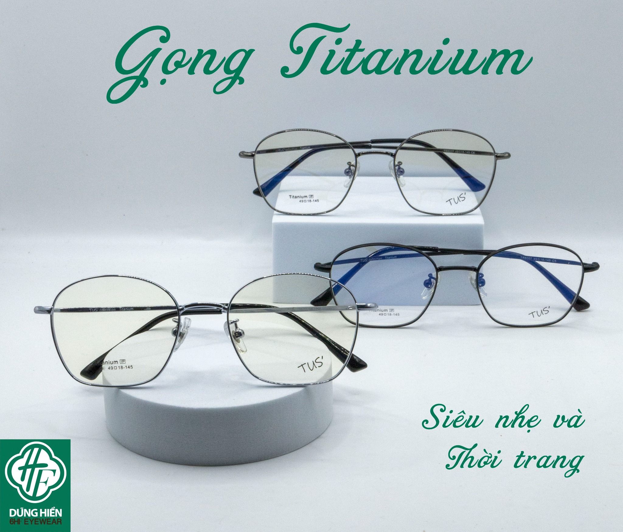  Gọng xi 50% titanium 8007 
