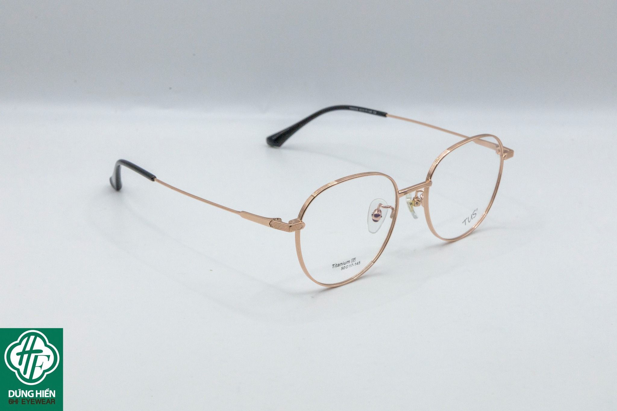  TR 8058 #Gọng xi 50% titanium frame : tròn round 