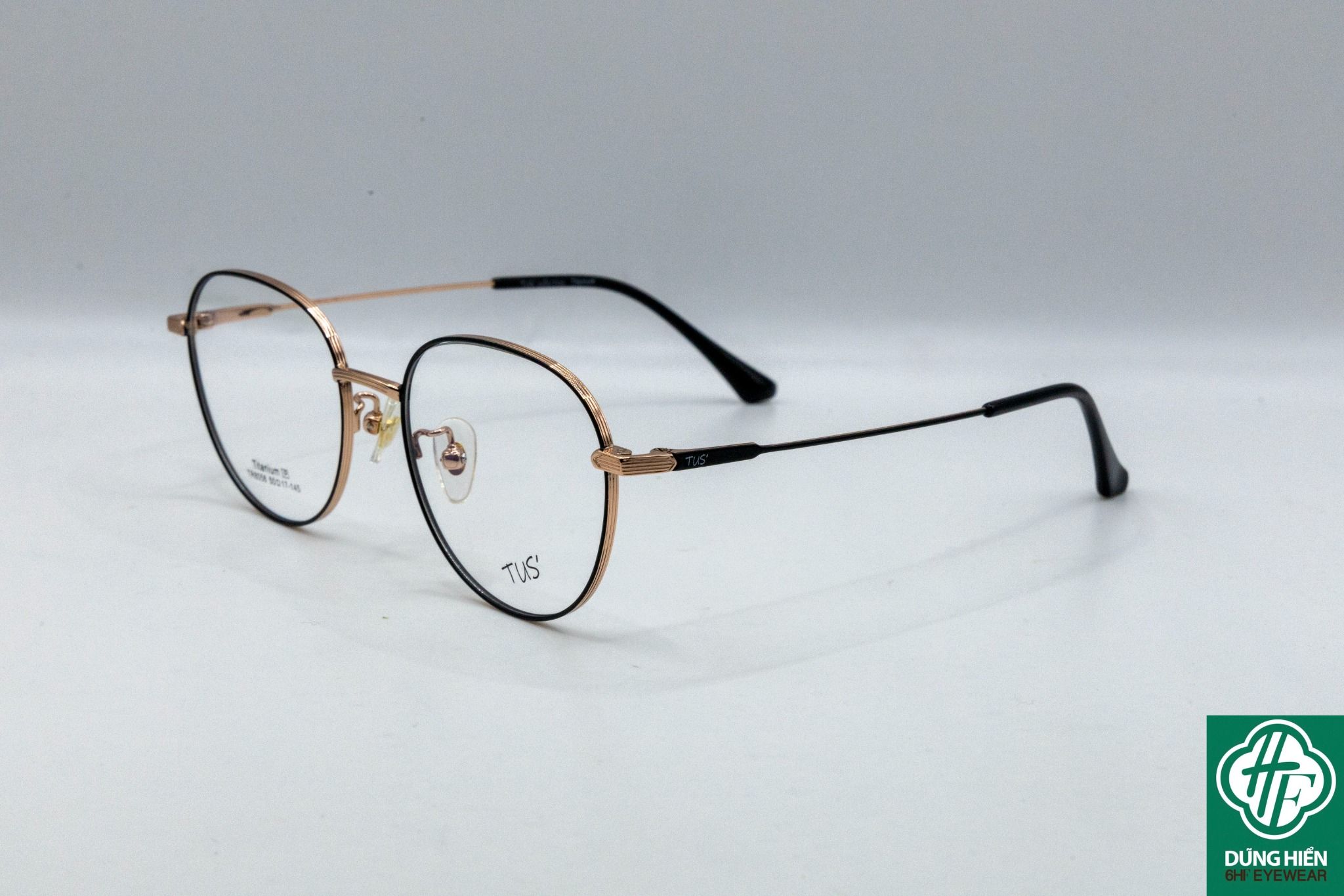  TR 8058 #Gọng xi 50% titanium frame : tròn round 