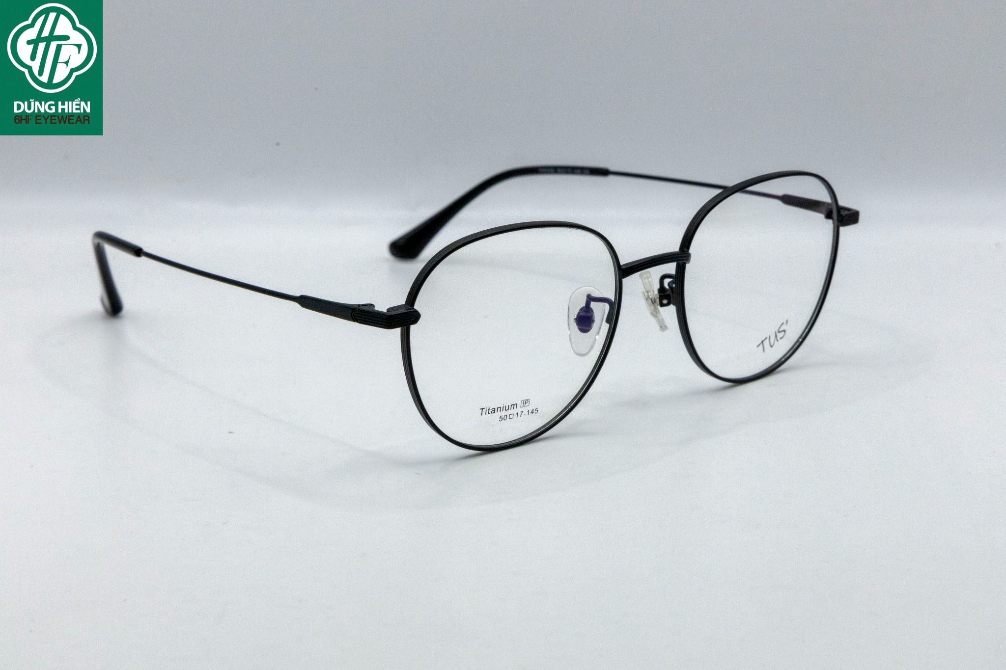  TR 8058 #Gọng xi 50% titanium frame : tròn round 