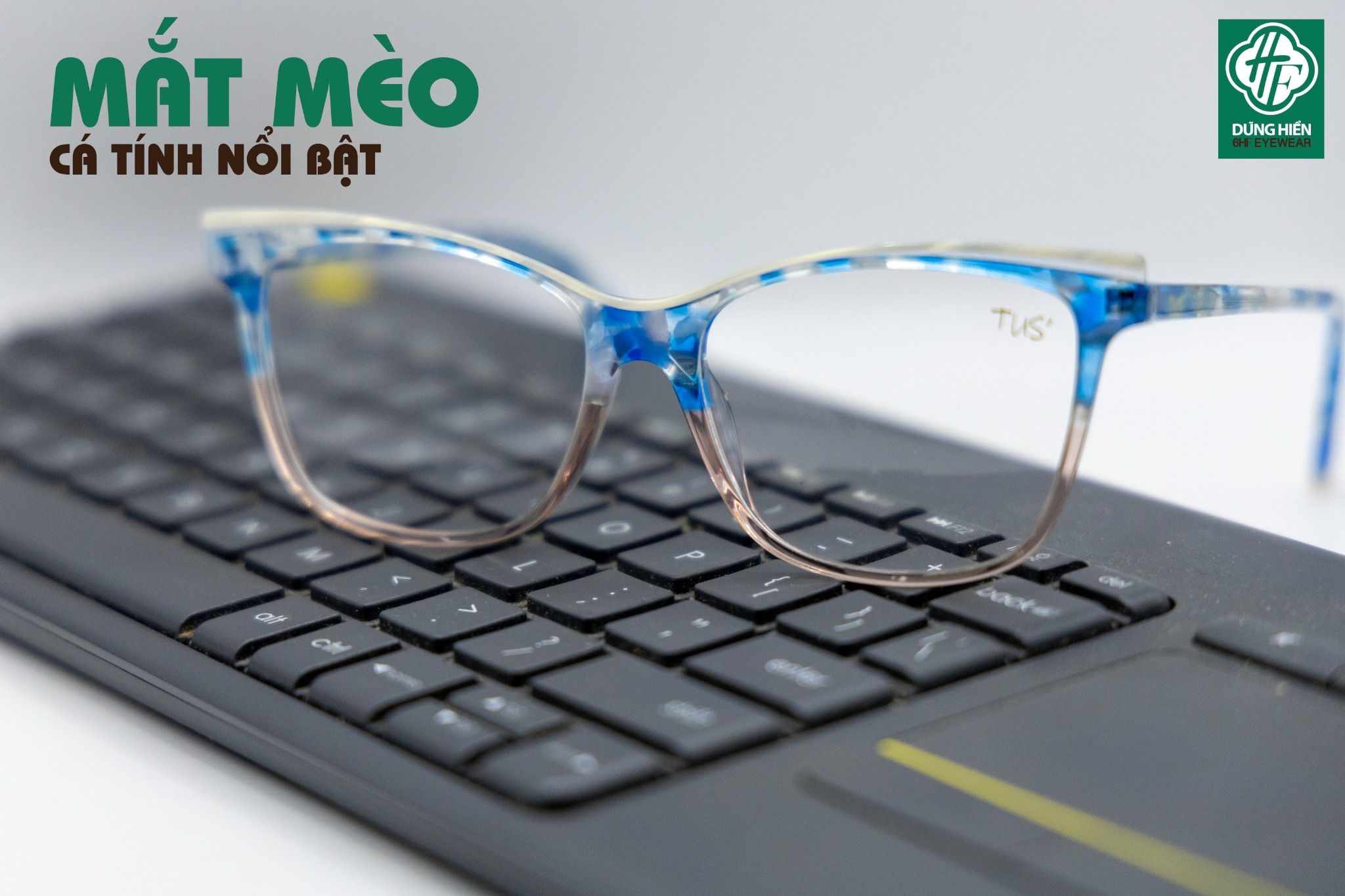  Gọng Nhựa Tus Mắt Mèo VHE 902_Cat Eye Acetate Frames 
