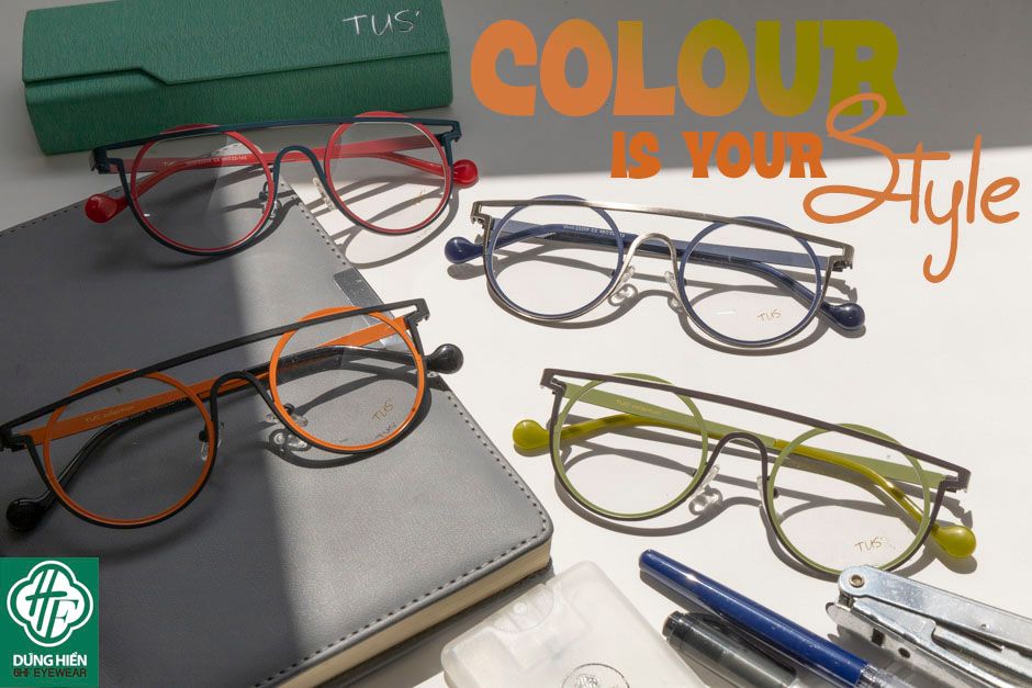  Vivid- 23208 #Gọng TUS' Alloy Eyewear:  Độ Lạ - Unique Mini 
