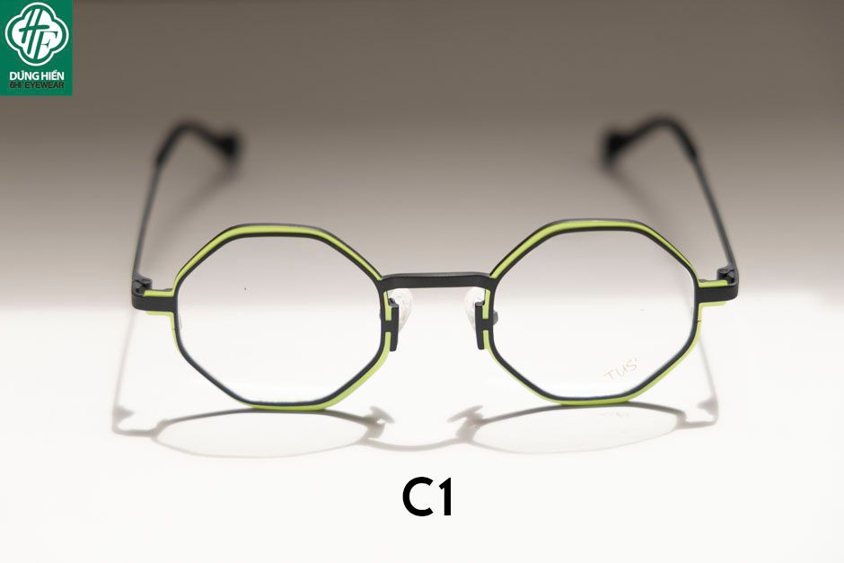  Vivid 23216 #TUS' Gọng hợp kim hạn chế  rỉ sét - stainless steel  Eyeglasses ( độ lạ - unique) mini 
