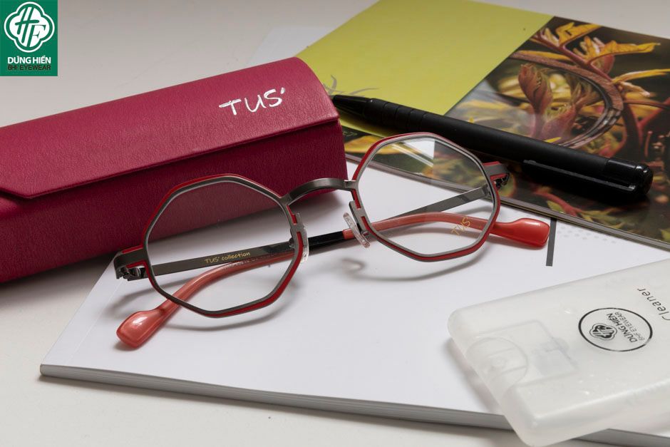  Vivid 23216 #TUS' Gọng hợp kim hạn chế  rỉ sét - stainless steel  Eyeglasses ( độ lạ - unique) mini 