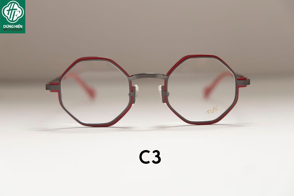  Vivid 23216 #TUS' Gọng hợp kim hạn chế  rỉ sét - stainless steel  Eyeglasses ( độ lạ - unique) mini 