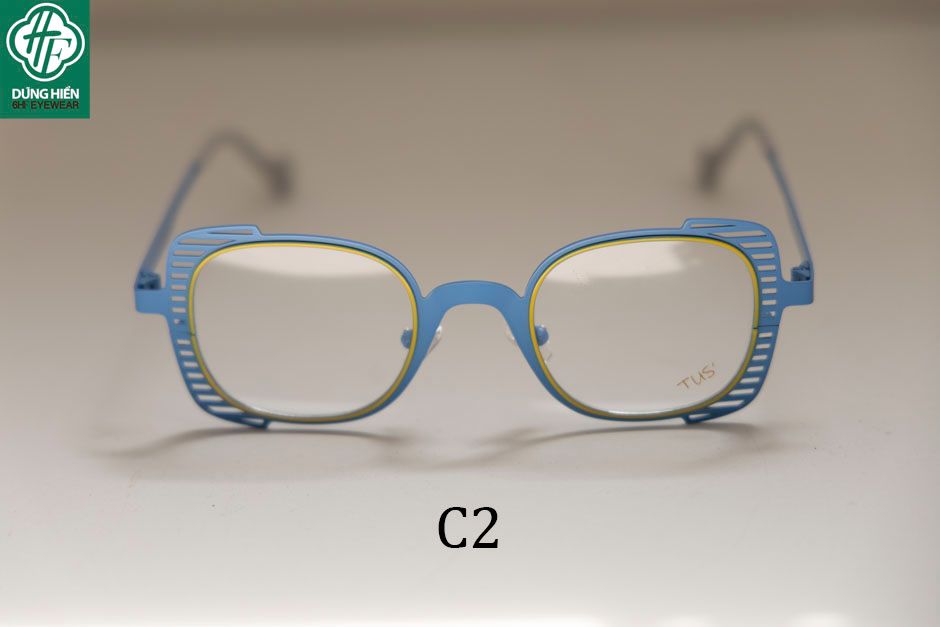  Vivid- 23218 #TUS' Gọng hợp kim hạn chế  rỉ sét - stainless steel  Eyeglasses ( độ lạ - unique) 